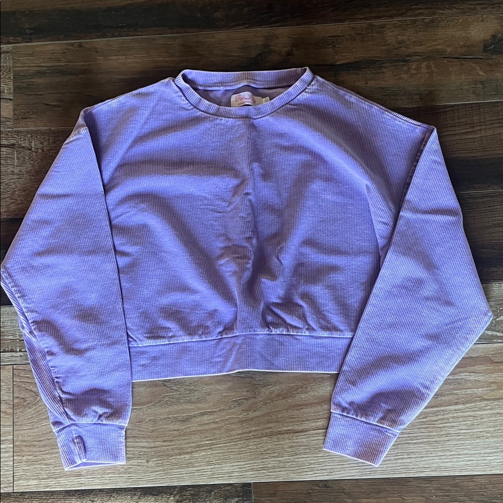 Pink Lily Lavender Ribbed Top never worn no tags.